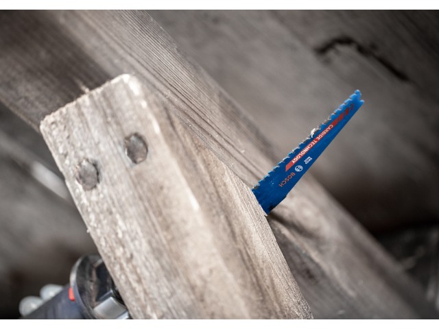 3-delni komplet listov Bosch za sabljasto žago EXPERT Wood with Metal Demolition S1167XHM, 225mm, 5-7TPI, Pakiranje: 3kos, 2608900399